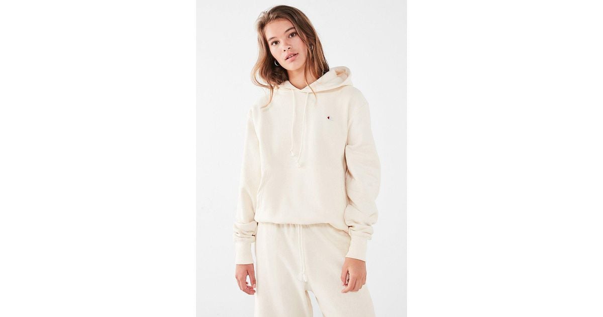 Womens cream champion hoodie sales